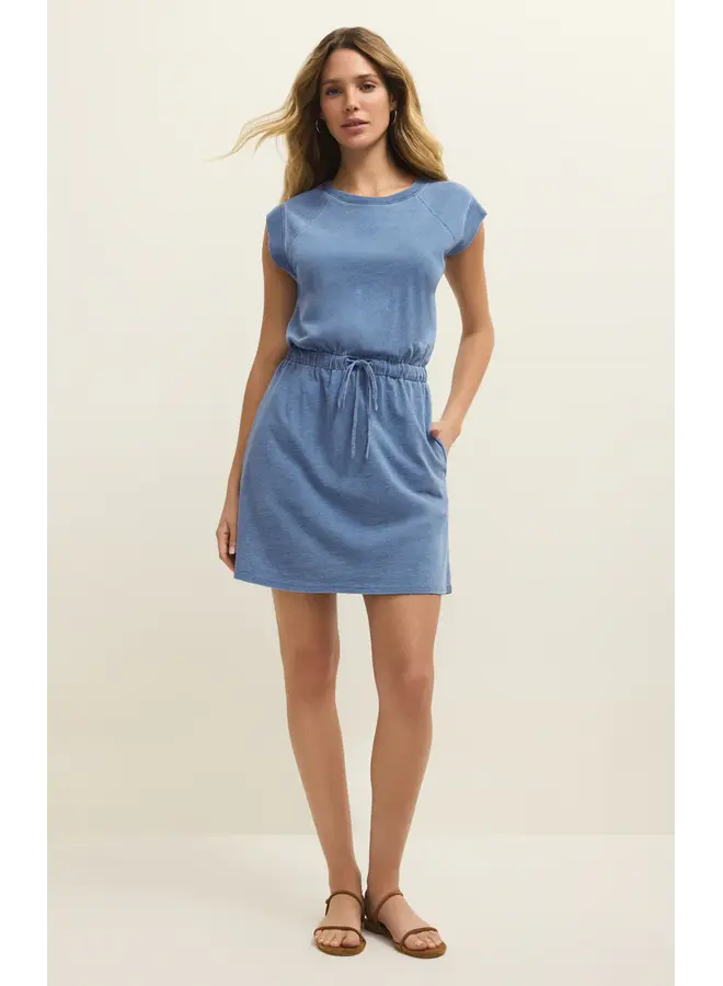 ROBE KALANI JERSEY BLEU