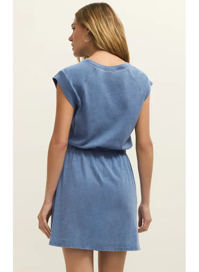 ROBE KALANI JERSEY BLEU