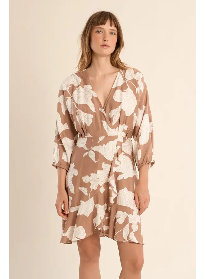 ROBE 1862 FLEURIE BEIGE