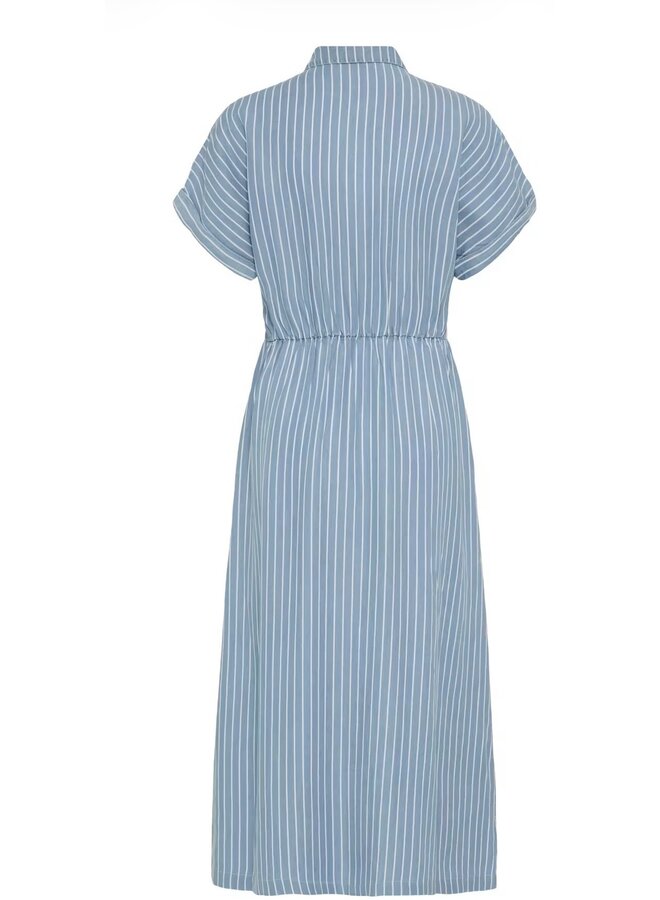 ROBE KOSMO RAYURES BLEU/BLANC