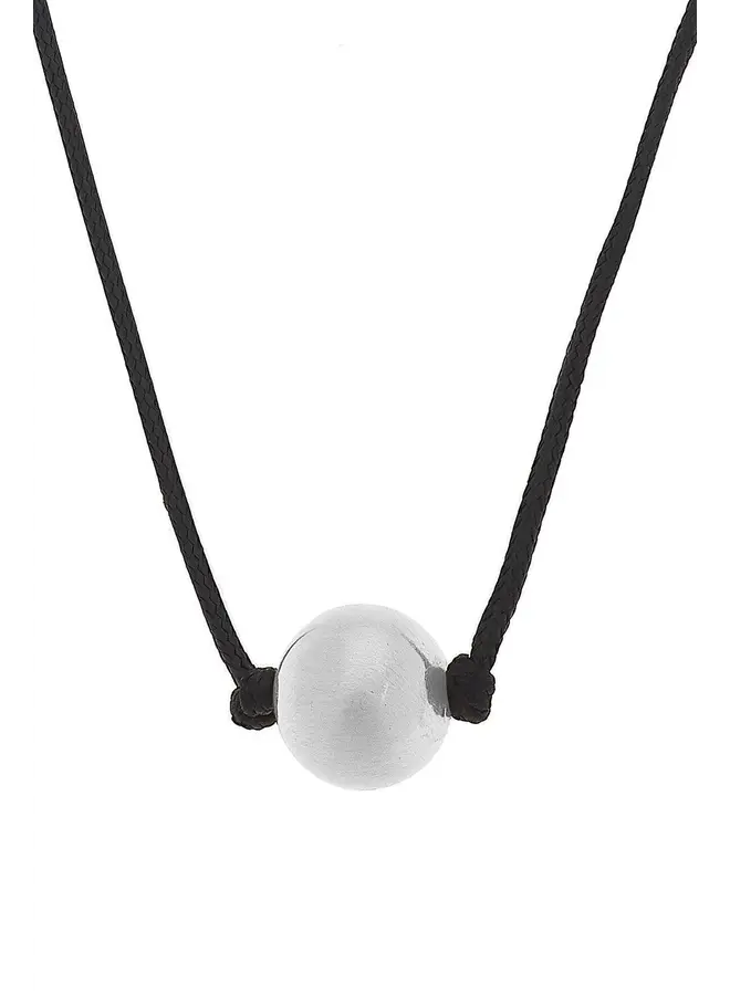 COLLIER CORDON BILLE ARGENT