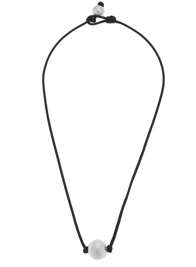 COLLIER CORDON BILLE ARGENT