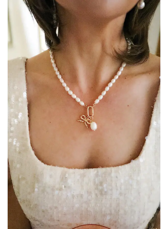 COLLIER PERLES IVOIRES