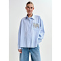 BLOUSE RAYURES & PERLES