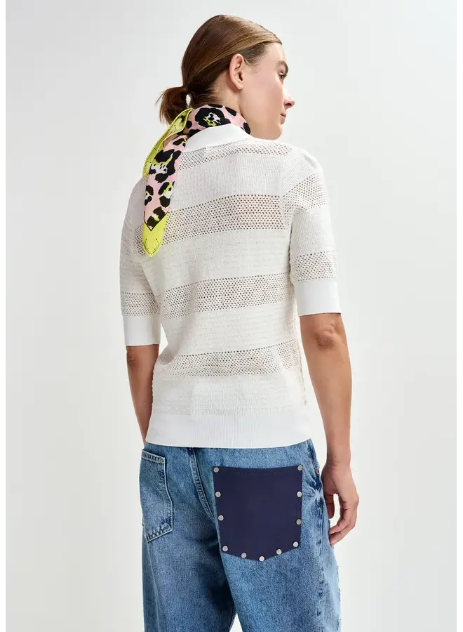 POLO BOUCLE ÉCRU