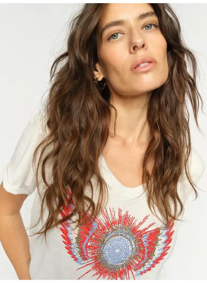 T-SHIRT ROMI GETHI ÉCRU