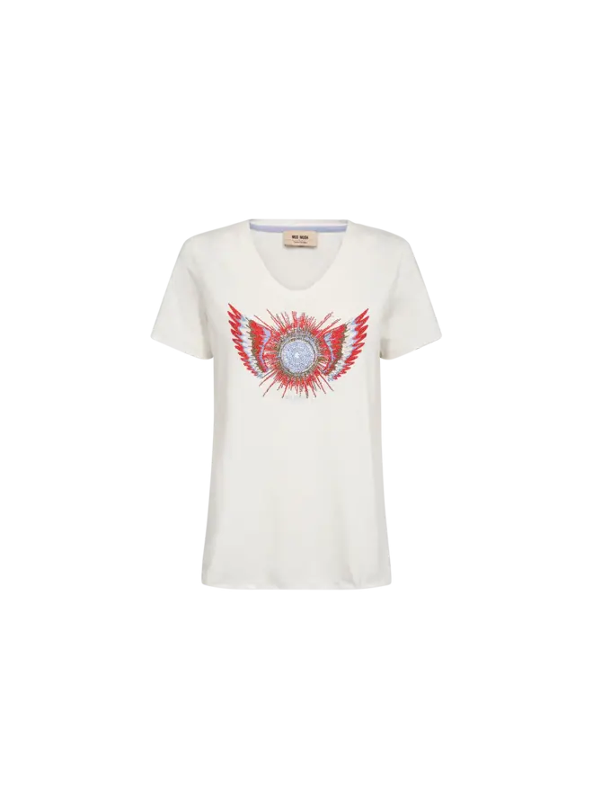 T-SHIRT ROMI GETHI ÉCRU