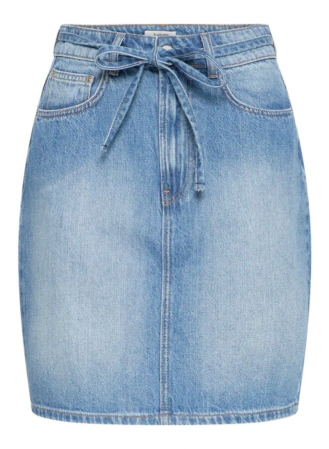 JUPE JEANS LAMAJE COURTE