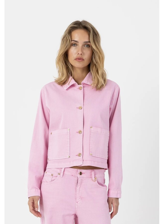 JACKET COURT DENIM ROSE