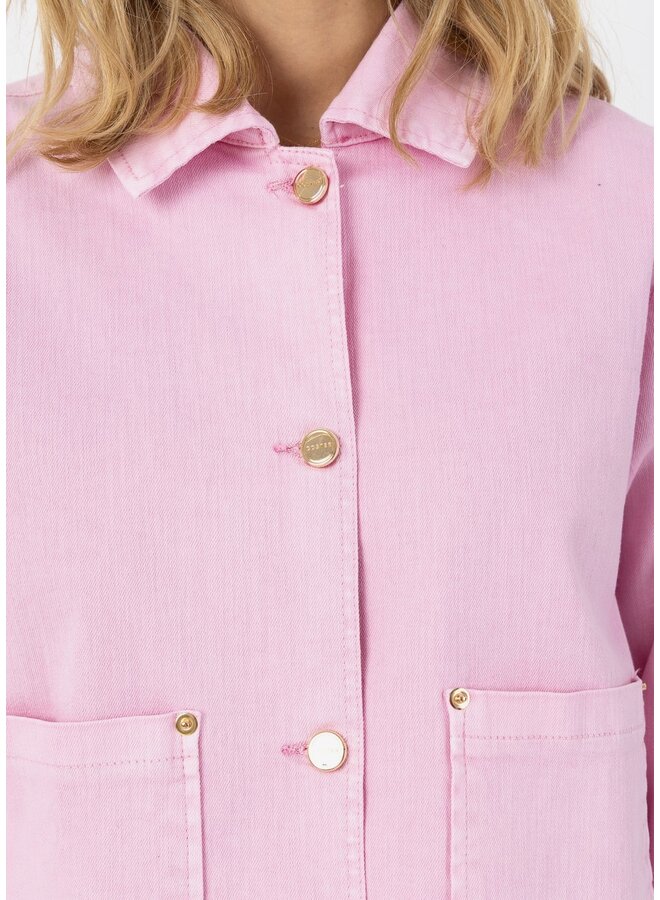 JACKET COURT DENIM ROSE