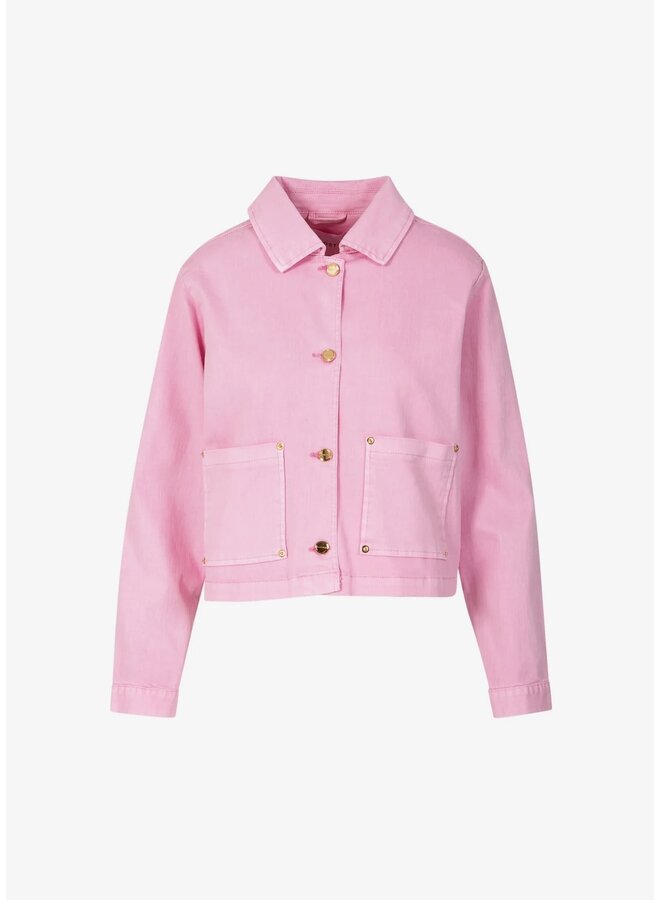 JACKET COURT DENIM ROSE