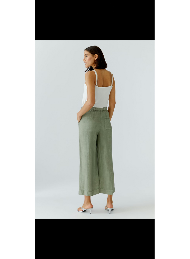 PANTALON LIN VERT