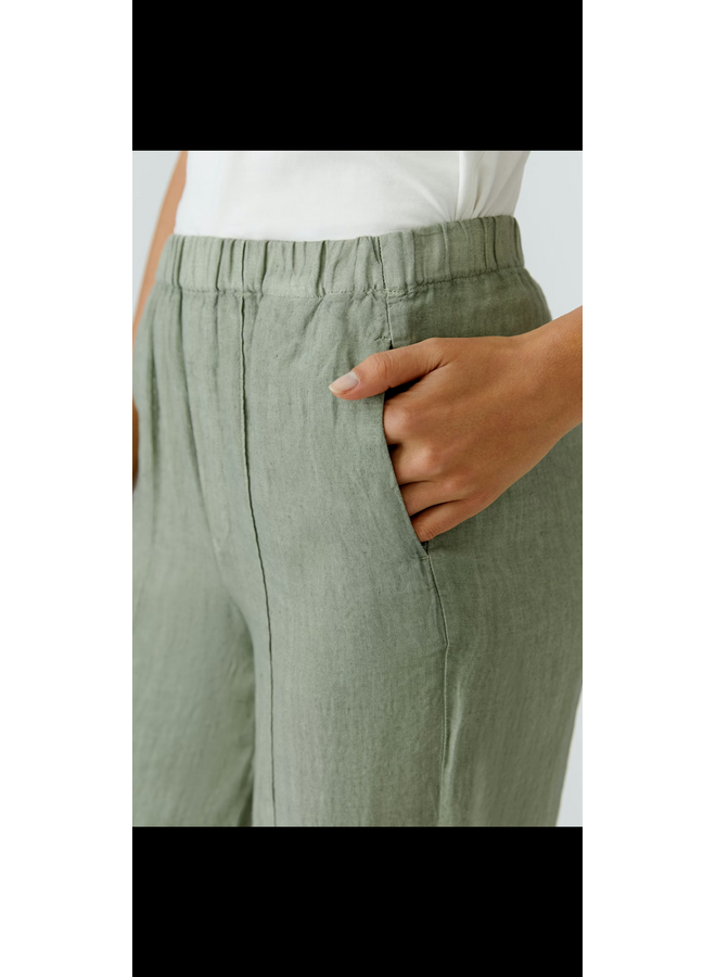 PANTALON LIN VERT