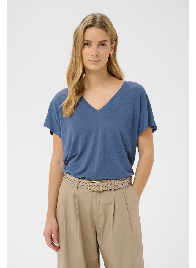 HAUT EN V AXELINES INDIGO