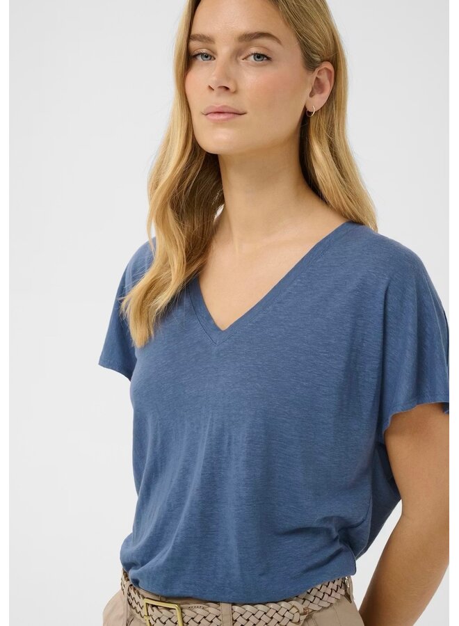 HAUT EN V AXELINES INDIGO