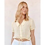 BLOUSE PURITAN LIN JAUNE