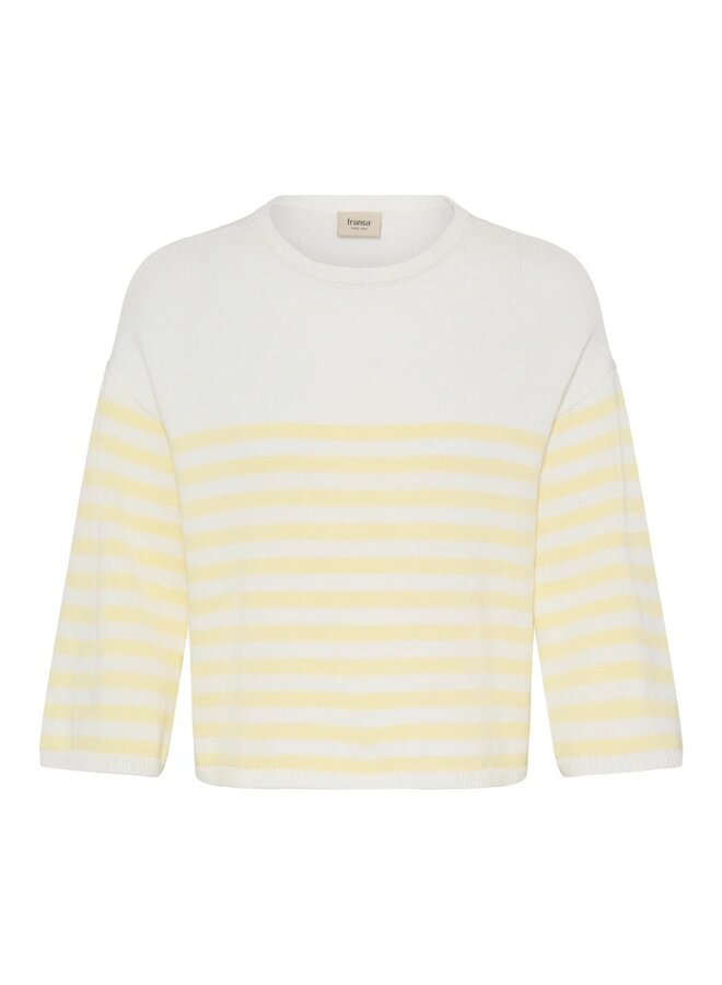TRICOT ANNI RAYURES JAUNE