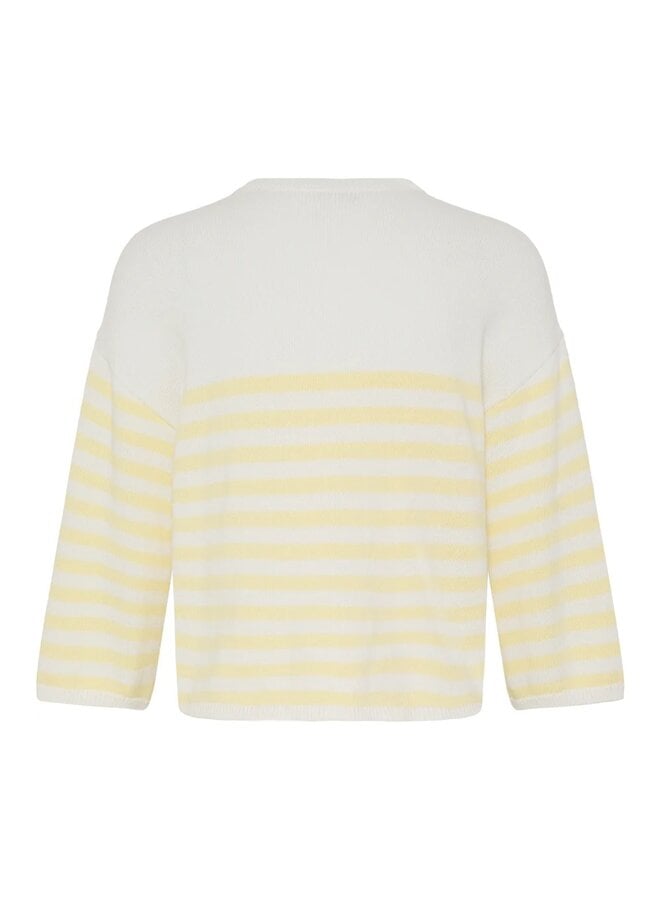 TRICOT ANNI RAYURES JAUNE