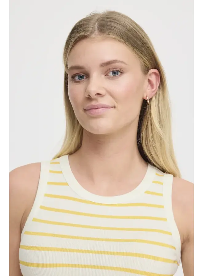 CAMISOLE RAYÉE JAUNE