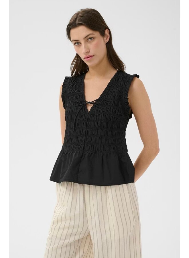 TOP RUCHÉ BORGNY NOIR