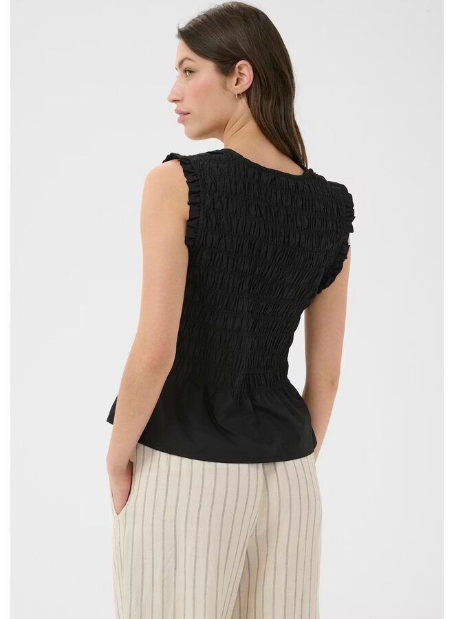 TOP RUCHÉ BORGNY NOIR