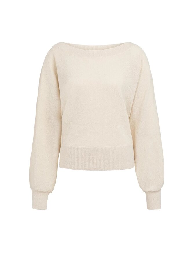 HAUT BEIGE COL BATEAU