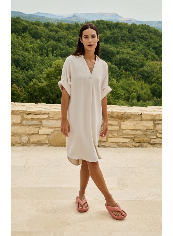 ROBE CRÈME POLO
