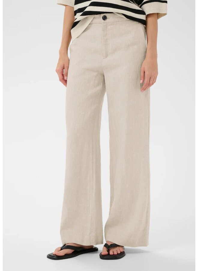 PANTALON SOLINA LIN ÉCRU