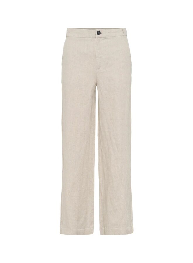 PANTALON SOLINA LIN ÉCRU