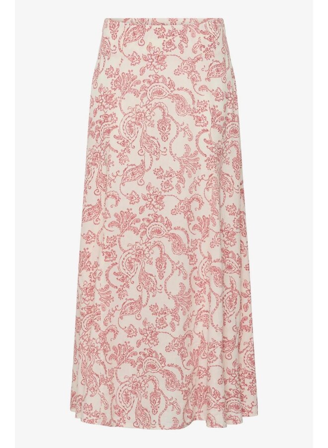JUPE PAISLEY BORDEAUX