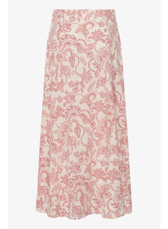 JUPE PAISLEY BORDEAUX