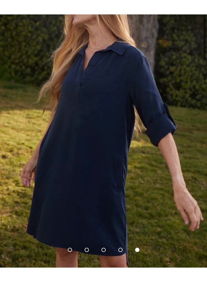 ROBE CHEMISE MARINE