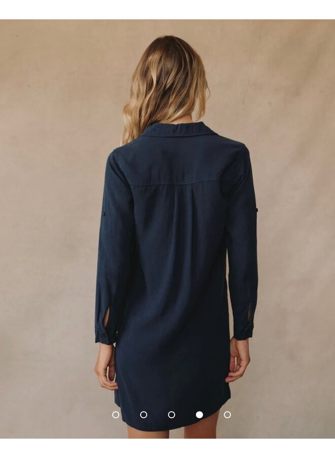 ROBE CHEMISE MARINE