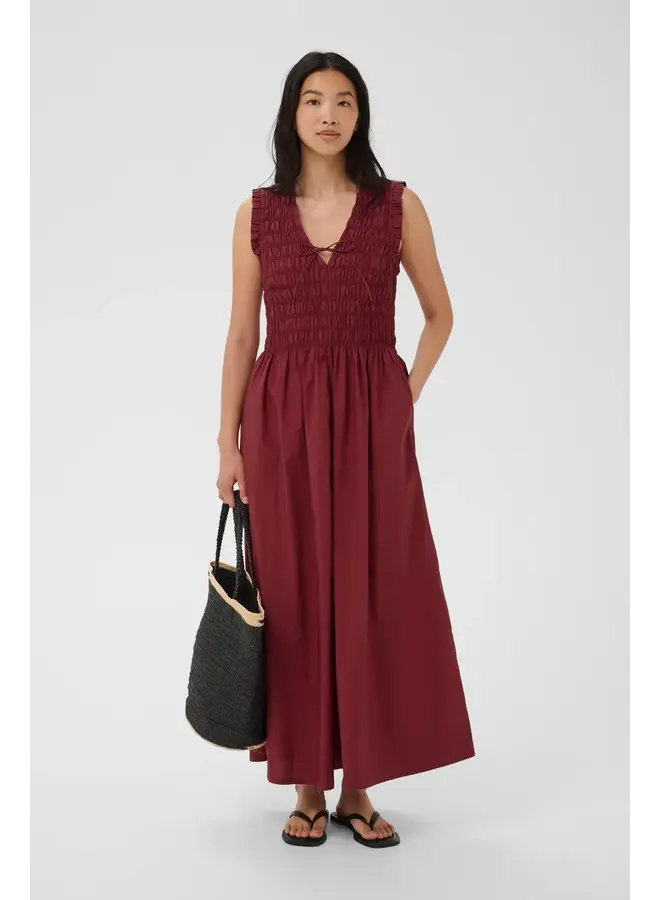 ROBE BORGNETTE BORDEAUX