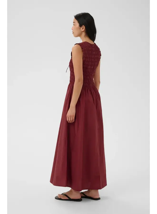 ROBE BORGNETTE BORDEAUX