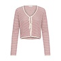CARDIGAN ROSEFINA RAYURES ROUX