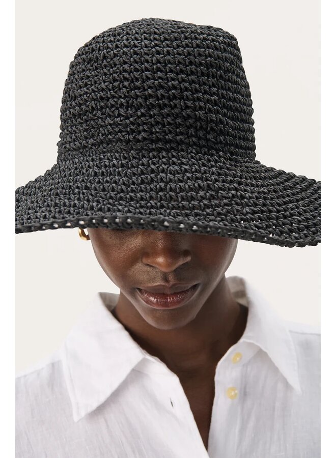 CHAPEAU POULINE NOIR