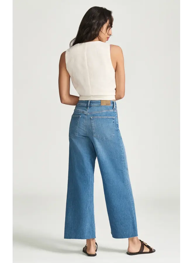 JEAN PALOMA CROP FLEX BLUE