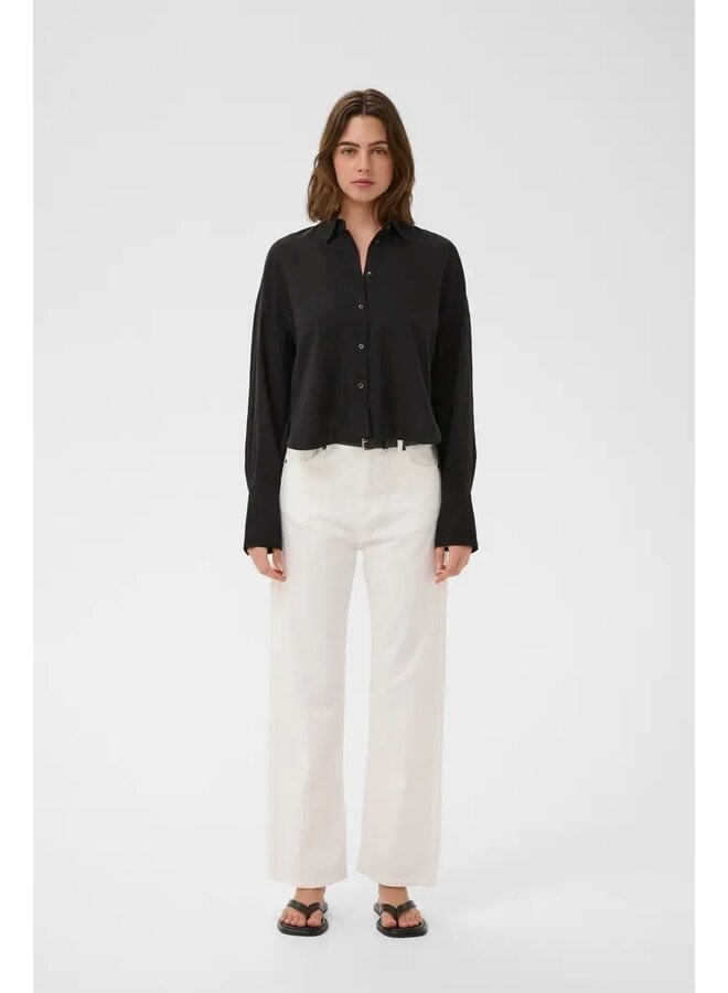BLOUSE LIN ROWAN NOIR