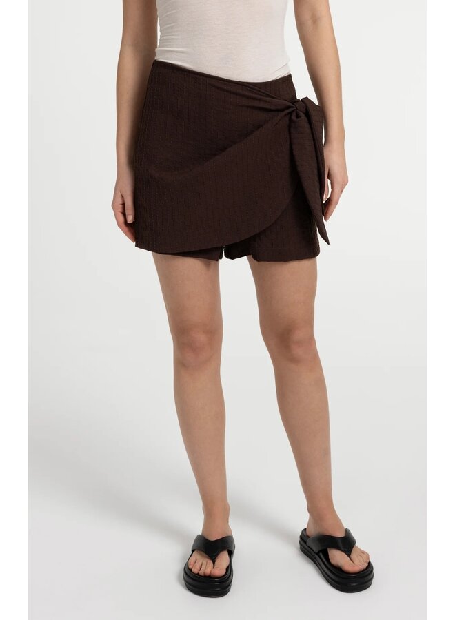 JUPE WRAP BRUNE