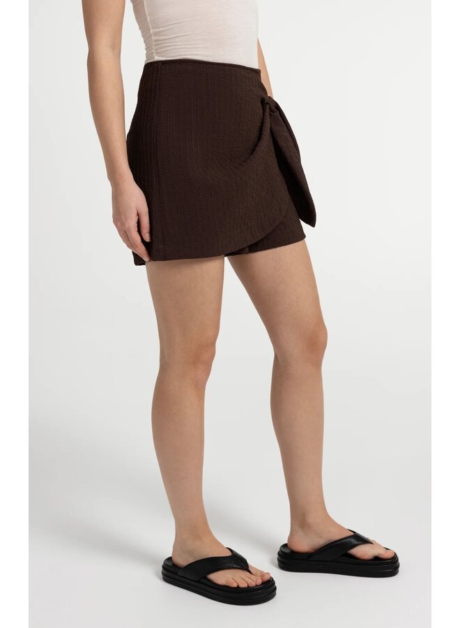 JUPE WRAP BRUNE
