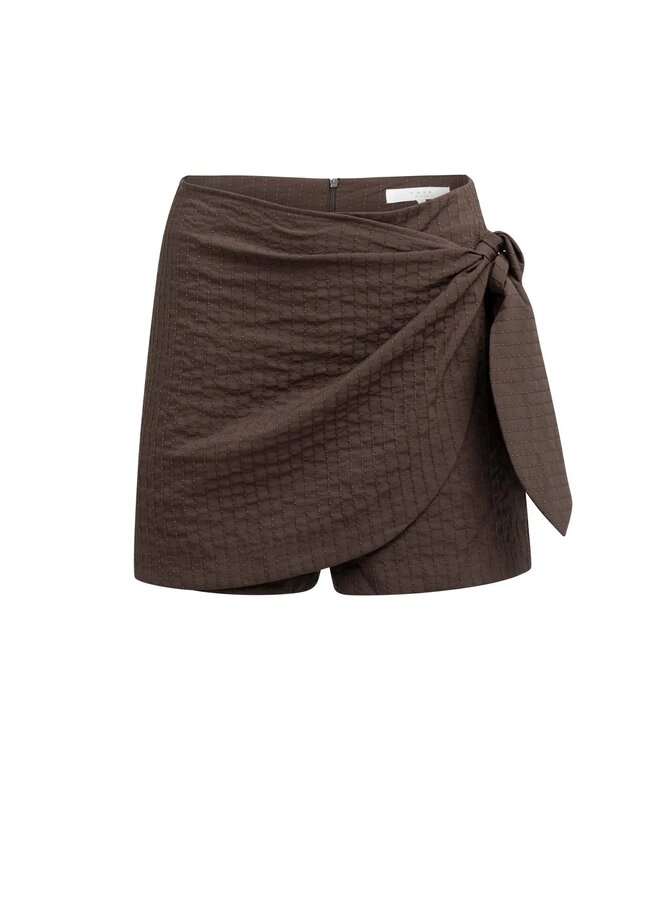 JUPE WRAP BRUNE