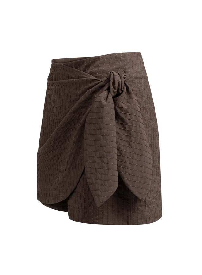 JUPE WRAP BRUNE