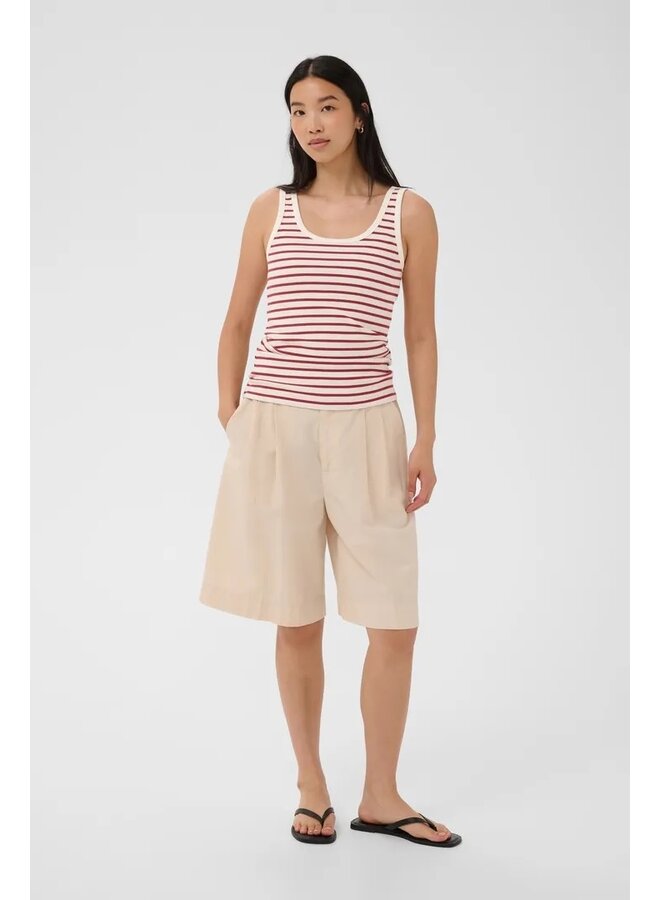 CAMISOLE ROSELYN RAYURES ROUX