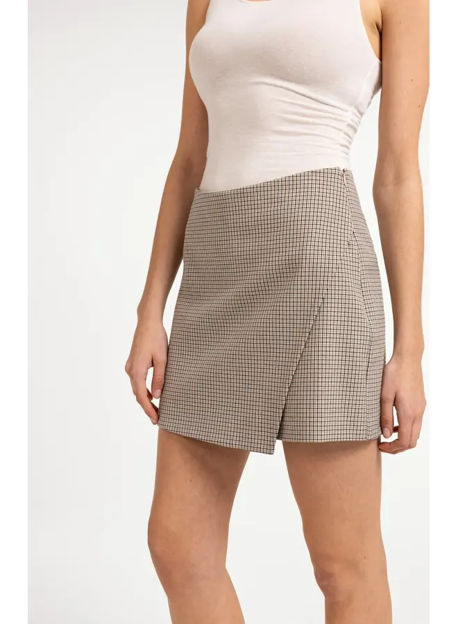 JUPE ASYMÉTRIQUE BEIGE