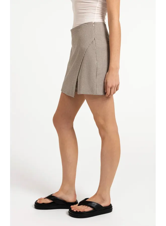 JUPE ASYMÉTRIQUE BEIGE