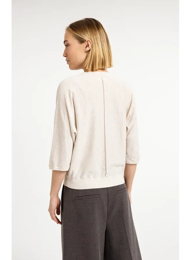 TRICOT EN V BEIGE