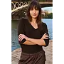 TRICOT EN V BRUN