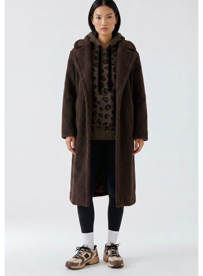 MANTEAU TEDDY BRUN