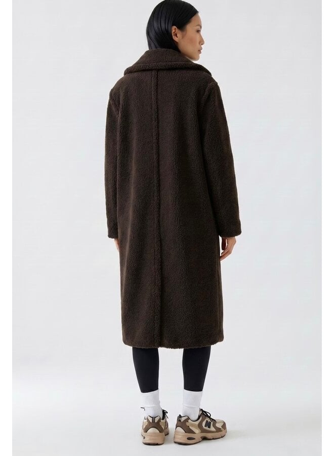MANTEAU TEDDY BRUN